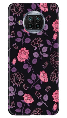 Rose Pattern Mobile Back Case for Xiaomi Mi 10i (Design - 2)