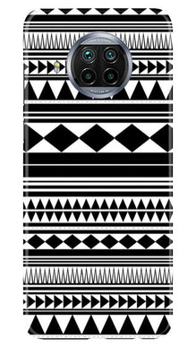 Black white Pattern Mobile Back Case for Xiaomi Poco M3 (Design - 5)