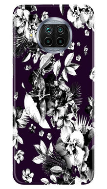 white flowers Mobile Back Case for Xiaomi Poco M3 (Design - 7)