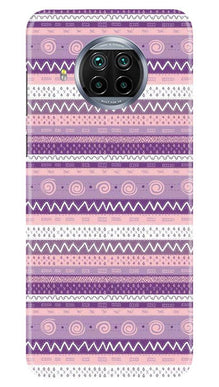Zigzag line pattern3 Mobile Back Case for Xiaomi Mi 10i (Design - 11)