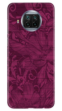 Purple Backround Mobile Back Case for Xiaomi Mi 10i (Design - 22)