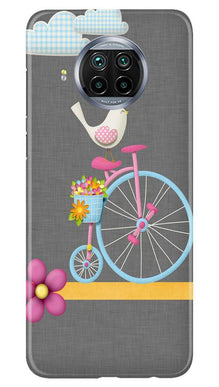 Sparron with cycle Mobile Back Case for Xiaomi Mi 10i (Design - 34)