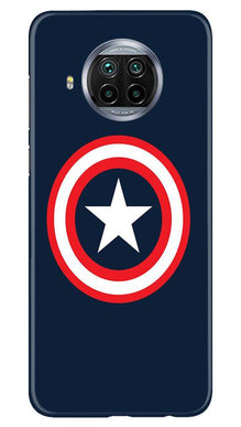 Captain America Mobile Back Case for Xiaomi Mi 10i (Design - 42)