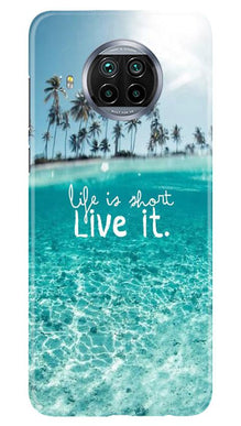 Life is short live it Mobile Back Case for Xiaomi Mi 10i (Design - 45)