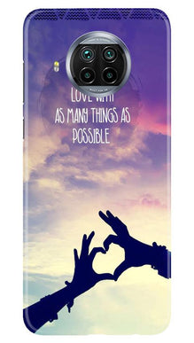 Fall in love Mobile Back Case for Xiaomi Mi 10i (Design - 50)
