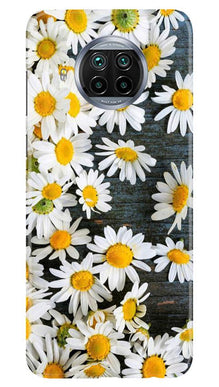 White flowers2 Mobile Back Case for Xiaomi Poco M3 (Design - 62)