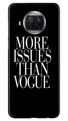 More Issues than Vague Mobile Back Case for Xiaomi Mi 10i (Design - 74)