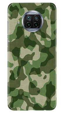 Army Camouflage Mobile Back Case for Xiaomi Mi 10i  (Design - 106)