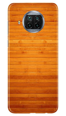 Wooden Look Mobile Back Case for Xiaomi Mi 10i  (Design - 111)