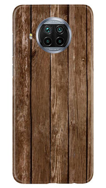 Wooden Look Mobile Back Case for Xiaomi Mi 10i  (Design - 112)