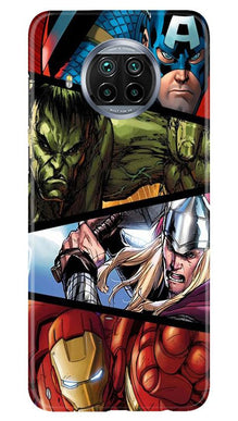 Avengers Superhero Mobile Back Case for Xiaomi Poco M3  (Design - 124)