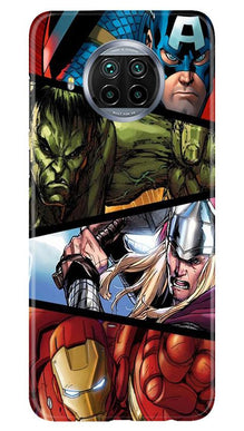 Avengers Superhero Mobile Back Case for Xiaomi Mi 10i  (Design - 124)