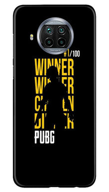 Pubg Winner Winner Mobile Back Case for Xiaomi Mi 10i  (Design - 177)