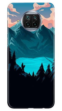 Mountains Mobile Back Case for Xiaomi Mi 10i (Design - 186)