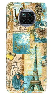 Travel Eiffel Tower Mobile Back Case for Xiaomi Mi 10i (Design - 206)