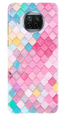 Pink Pattern Mobile Back Case for Xiaomi Mi 10i (Design - 215)