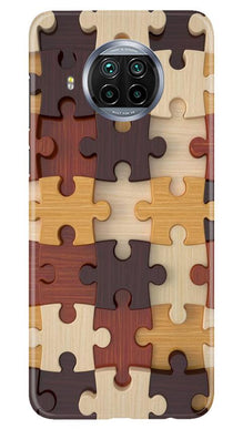 Puzzle Pattern Mobile Back Case for Xiaomi Mi 10i (Design - 217)