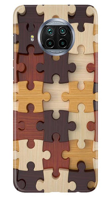 Puzzle Pattern Mobile Back Case for Xiaomi Poco M3 (Design - 217)