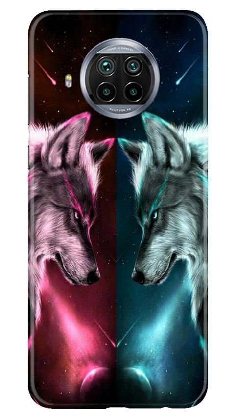 Wolf fight Case for Xiaomi Mi 10i (Design No. 221)