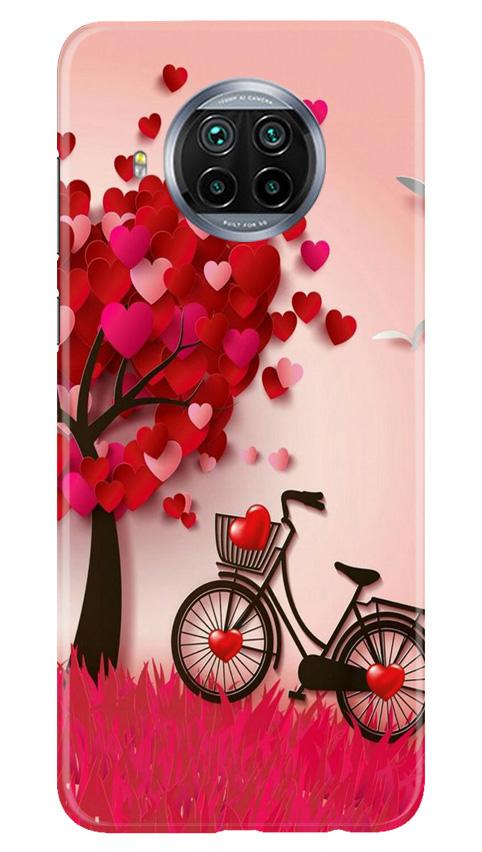 Red Heart Cycle Case for Xiaomi Mi 10i (Design No. 222)
