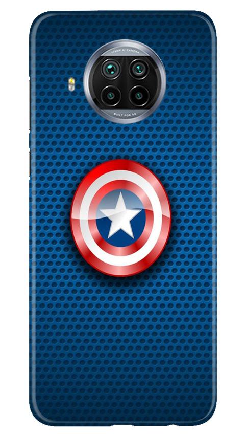 Captain America Shield Case for Xiaomi Mi 10i (Design No. 253)