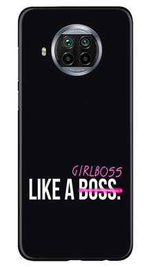 Like a Girl Boss Mobile Back Case for Xiaomi Mi 10i (Design - 265)
