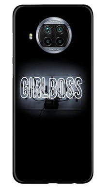 Girl Boss Black Mobile Back Case for Xiaomi Mi 10i (Design - 268)