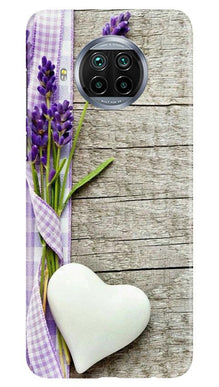 White Heart Mobile Back Case for Xiaomi Mi 10i (Design - 298)