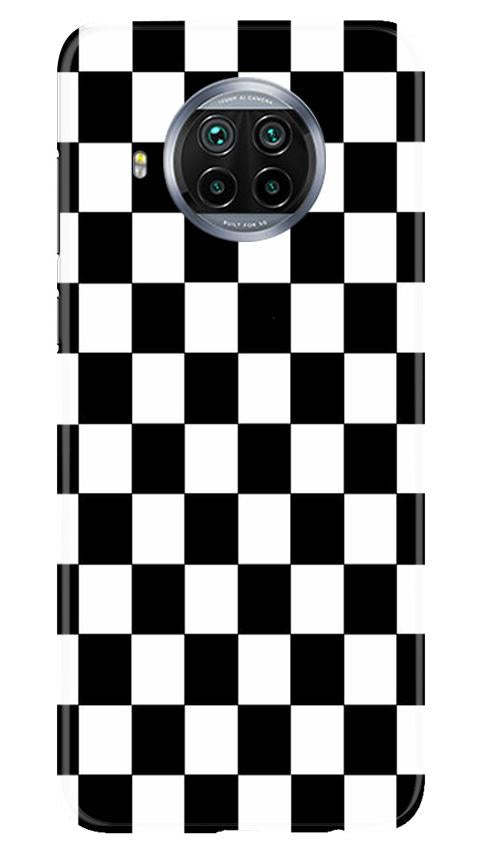 Black White Boxes Mobile Back Case for Xiaomi Mi 10i (Design - 372)