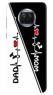 Love Mom Dad Mobile Back Case for Xiaomi Mi 10i (Design - 385)