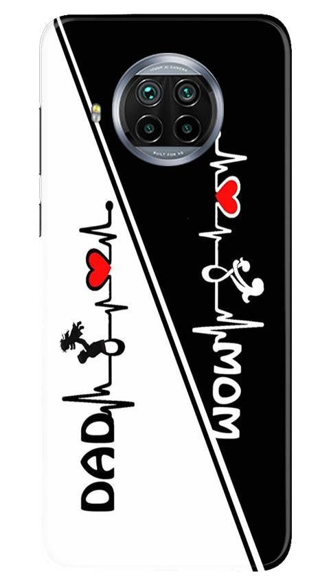 Love Mom Dad Mobile Back Case for Xiaomi Mi 10i (Design - 385)