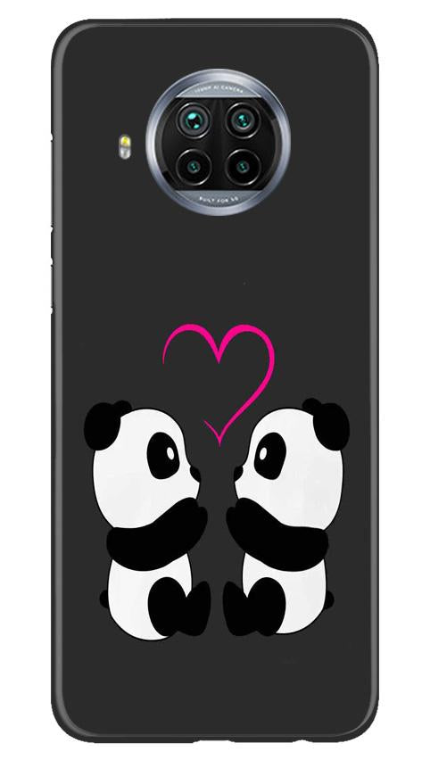 Panda Love Mobile Back Case for Xiaomi Mi 10i (Design - 398)