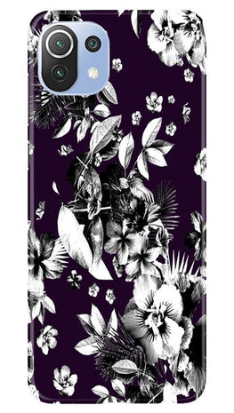white flowers Case for Mi 11 Lite 5G 