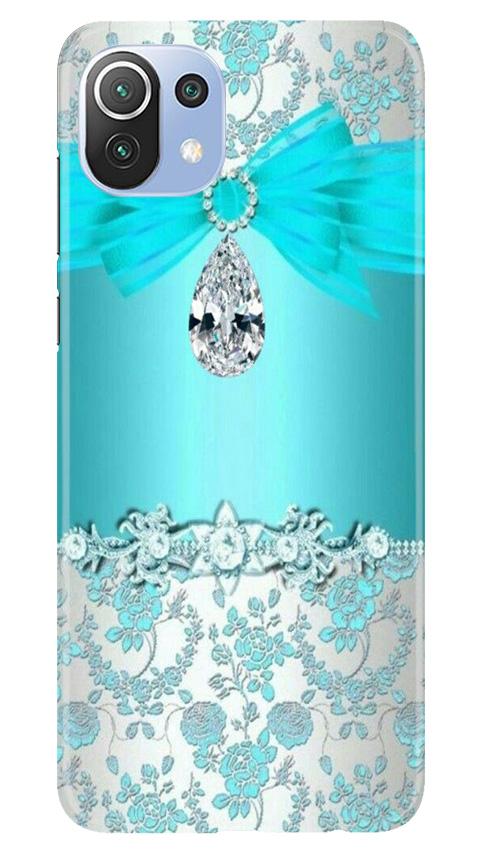 Shinny Blue Background Case for Mi 11 Lite 5G 