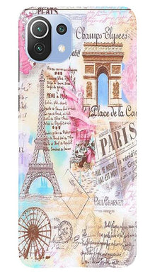 Paris Eiftel Tower Mobile Back Case for Mi 11 Lite 5G  (Design - 54)