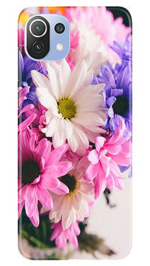 Coloful Daisy Mobile Back Case for Mi 11 5G (Design - 73)