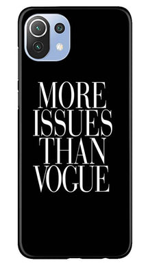 More Issues than Vague Mobile Back Case for Mi 11 Lite 5G  (Design - 74)