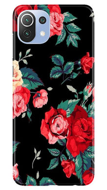 Red Rose2 Mobile Back Case for Mi 11 Lite 5G  (Design - 81)