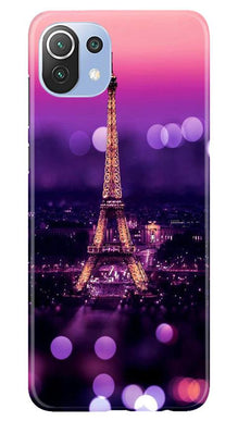 Eiffel Tower Mobile Back Case for Mi 11 Lite 5G  (Design - 86)