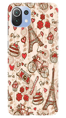 Love Paris Mobile Back Case for Mi 11 5G  (Design - 103)