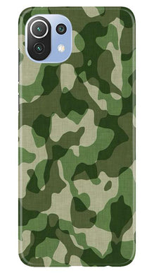 Army Camouflage Mobile Back Case for Mi 11 Lite 5G   (Design - 106)