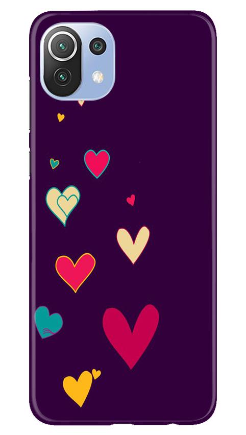 Purple Background Case for Mi 11 Lite 5G (Design - 107)
