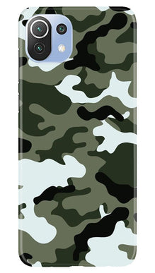 Army Camouflage Mobile Back Case for Mi 11 5G  (Design - 108)