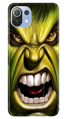 Hulk Superhero Mobile Back Case for Mi 11 Lite 5G   (Design - 121)