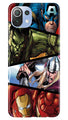 Avengers Superhero Case for Mi 11 Lite 5G   (Design - 124)