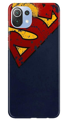 Superman Superhero Mobile Back Case for Mi 11 Lite 5G   (Design - 125)