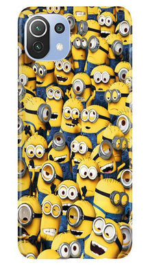 Minions Mobile Back Case for Mi 11 Lite 5G   (Design - 126)