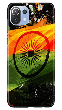 Indian Flag Mobile Back Case for Mi 11 Lite 5G   (Design - 137)