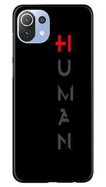 Human Mobile Back Case for Mi 11 Lite 5G   (Design - 141)