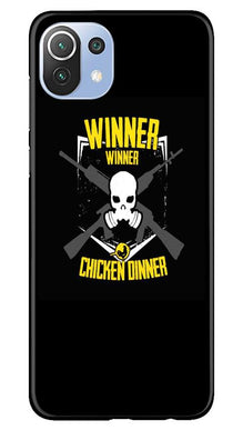 Winner Winner Chicken Dinner Mobile Back Case for Mi 11 Lite 5G   (Design - 178)